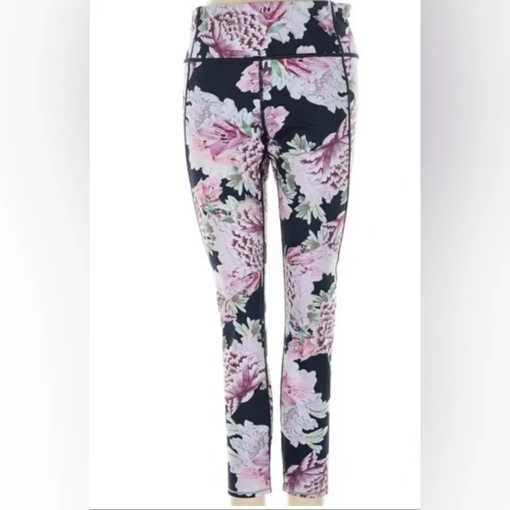 Athleta-  Run Free Garden Party Floral Leggings- Size S - Picture 2 of 13